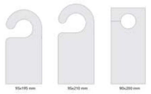 Door hangers με εκτύπωση ή έτοιμα σχέδια