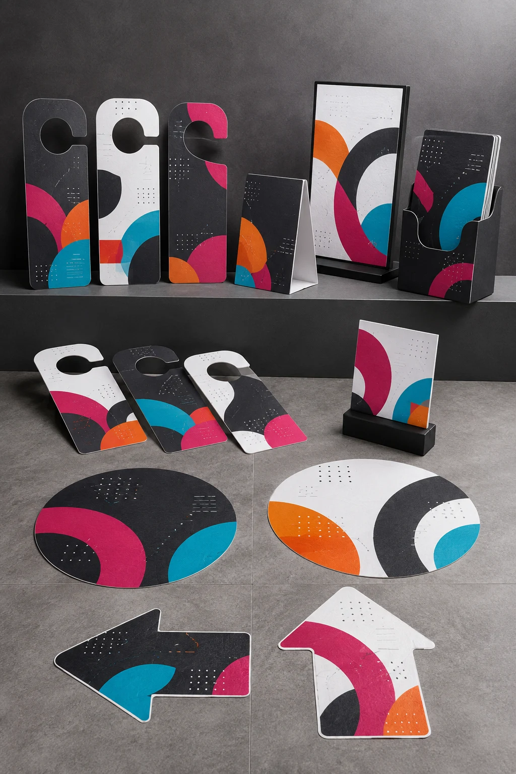 Door Hangers, Floor Stickers & Counter Campaign Kits