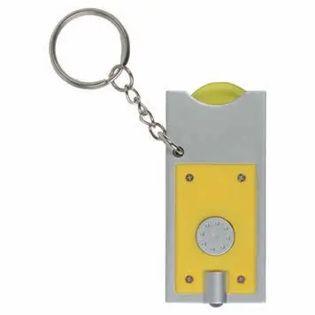 Rectangular plastic keyring