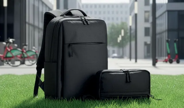 Laptop backpack (15”) in recycled PET (R-PET)