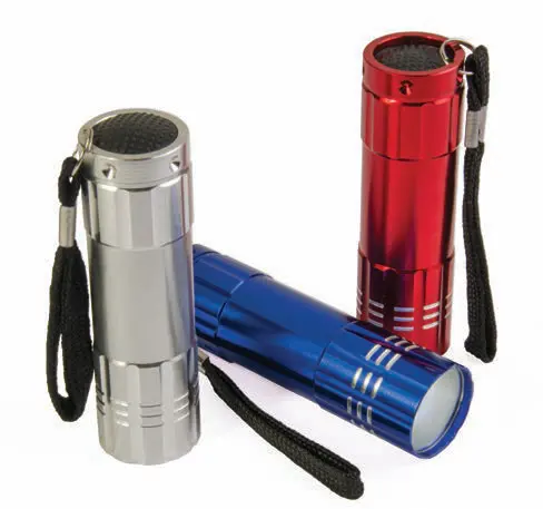 Aluminium torch with lanyard