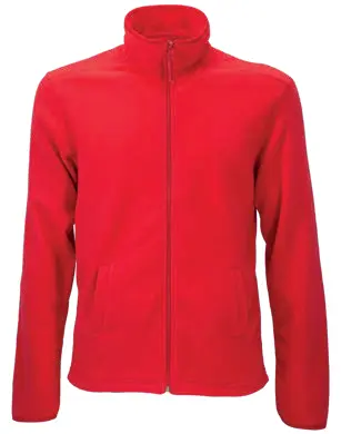 Men’s sweatshirt with zip in 180 g/m² polar fleece