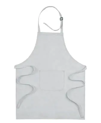 Long adjustable kitchen apron in cotton and polyester