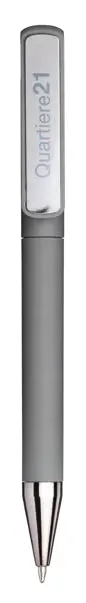 Rubberized plastic twist pen