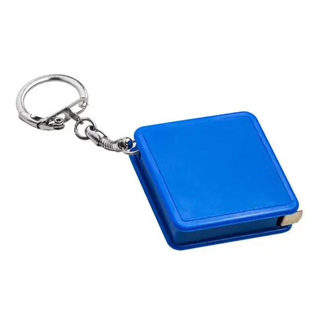 Plastic keyring with retractable tape measure