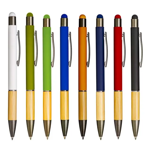 Rubberized aluminum retractable pen