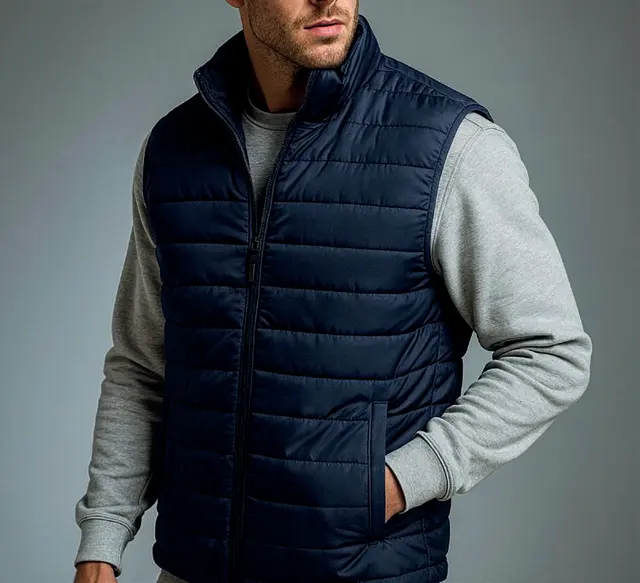 Padded polyester vest