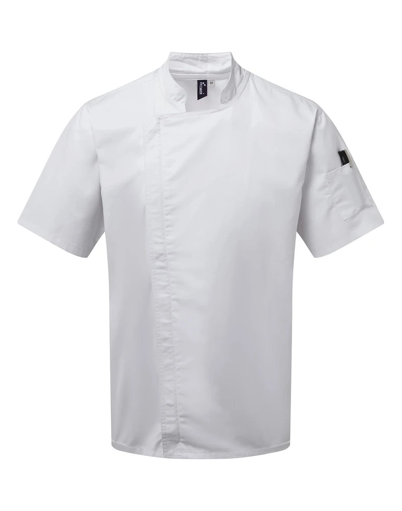 PR906 · Chef's "Zip Close" Short Sleeve Jacket