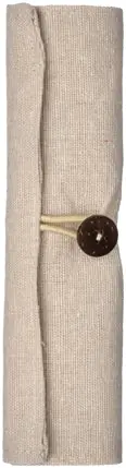 Roll-up cotton pencil case