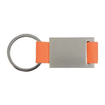 Satin metal keyring