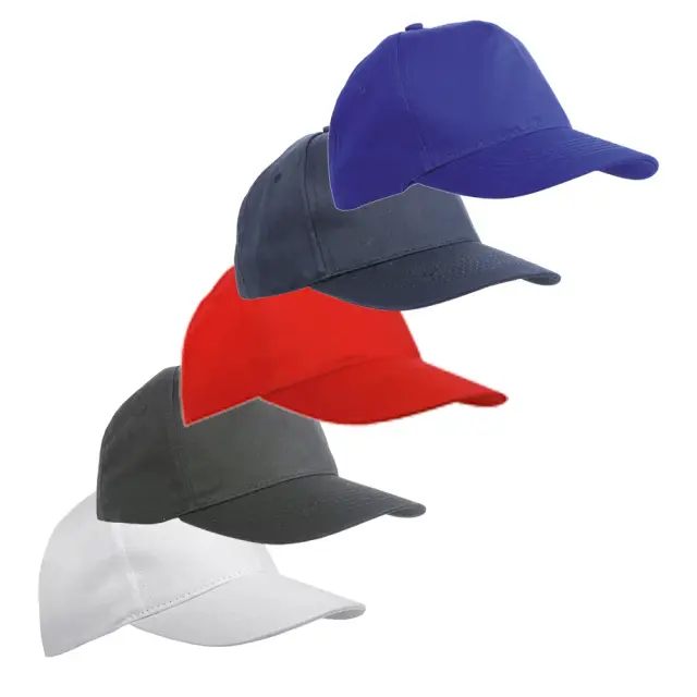 Recycled PET (R-PET) 5-panel baseball cap