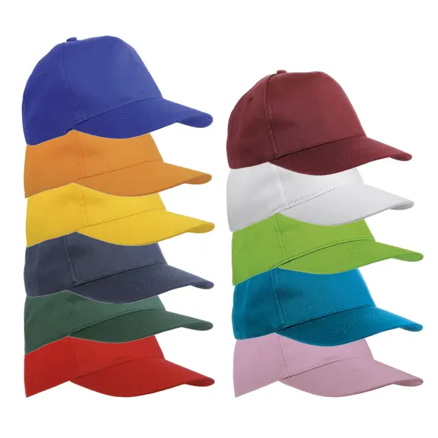 160gsm cotton 5-panel baseball cap