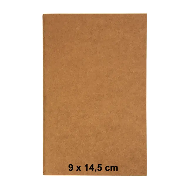 Notebook with flexible cover made of recycled paper