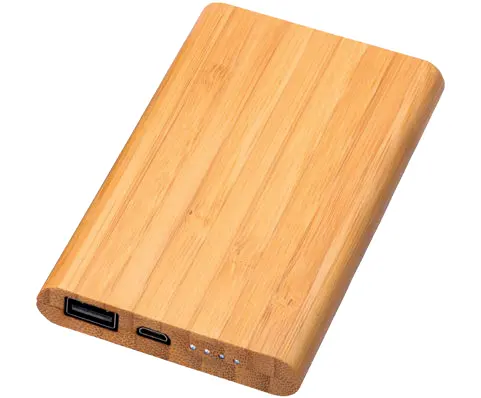 6000mah bamboo power bank