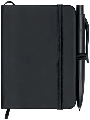 Notebook set with hard PU cover and mini pen