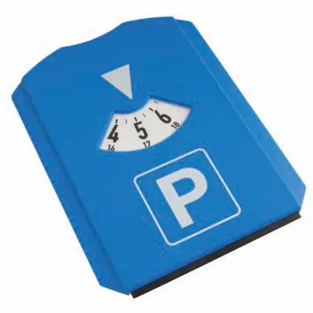 Multifunction plastic parking disc