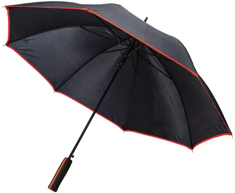 Automatic opening umbrella in 190T polyester with colored rim