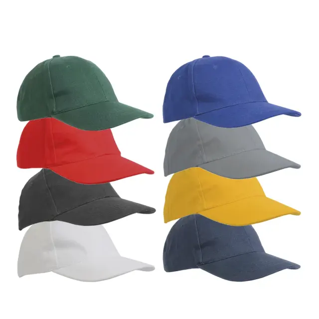 255gsm cotton, 6-panel baseball cap