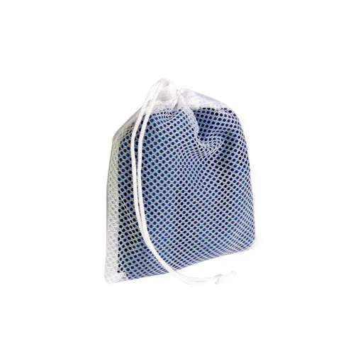 Ultra-absorbent microfiber towel with customizable mesh bag