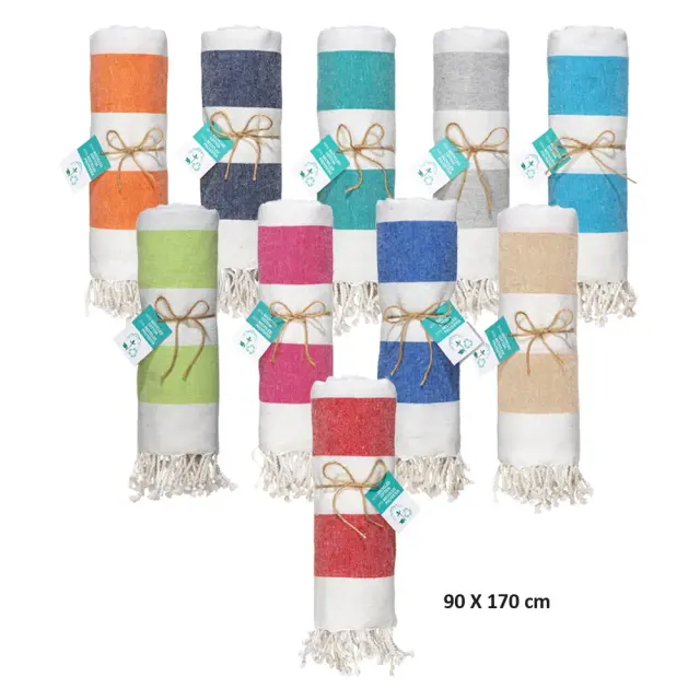 180 g/m² recycled cotton beach towel
