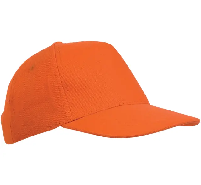 255gsm cotton 5-panel baseball cap