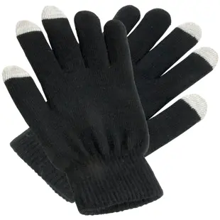 Acrylic knitted gloves. Fingertips made of