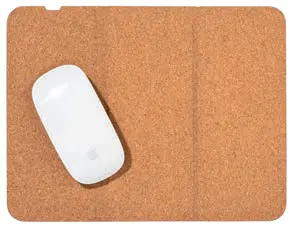 Cork mousepad/cell phone holder
