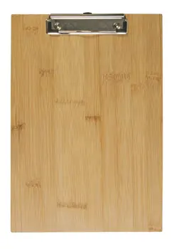 Bamboo clipboard with metal spring