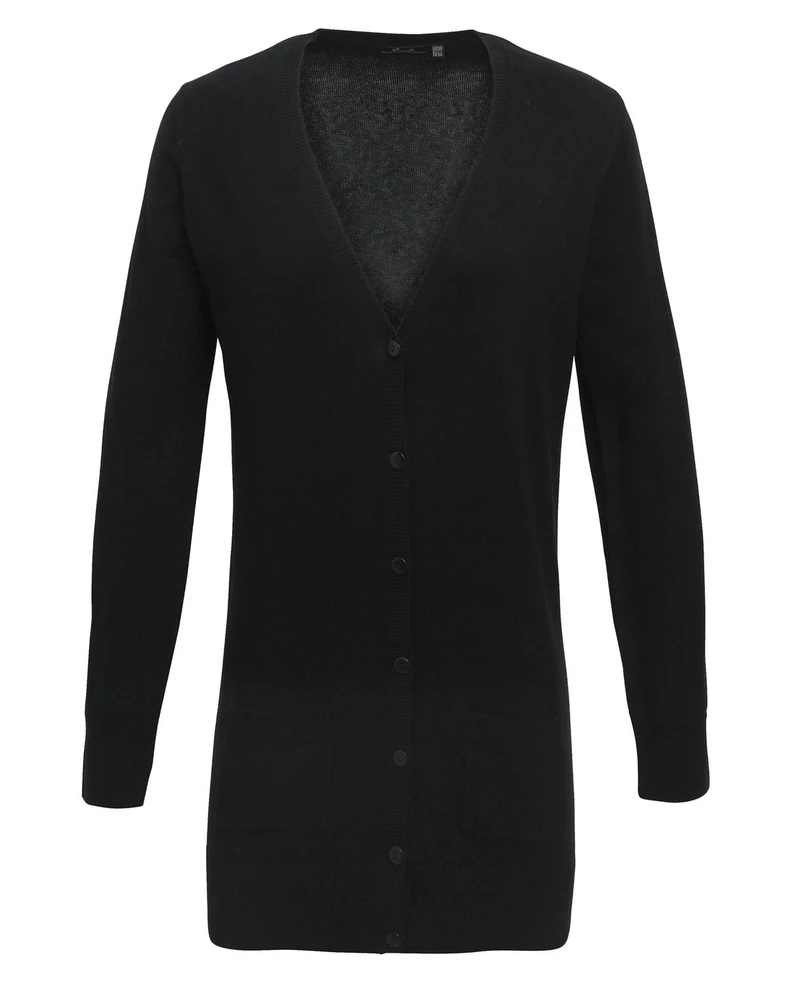 PR698 · Ladies' Long Line Knitted Cardigan