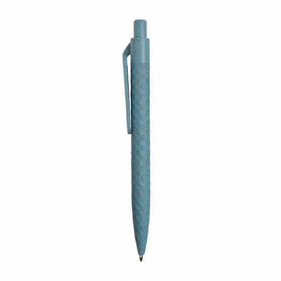 Retractable pen made of wheat straw and PP