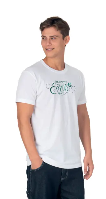 Regenerated T-shirt Unisex short-sleeved T-shirt in 145 g/m² rege nerated cotton and polyester