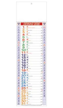 2027 monthly multicolored wall calendar
