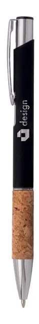 Rubberized aluminum click pen