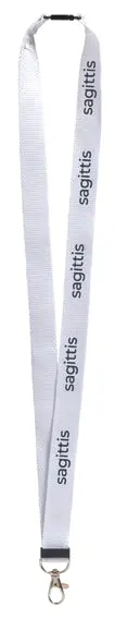 R-PET neck strap. Safety release and snap