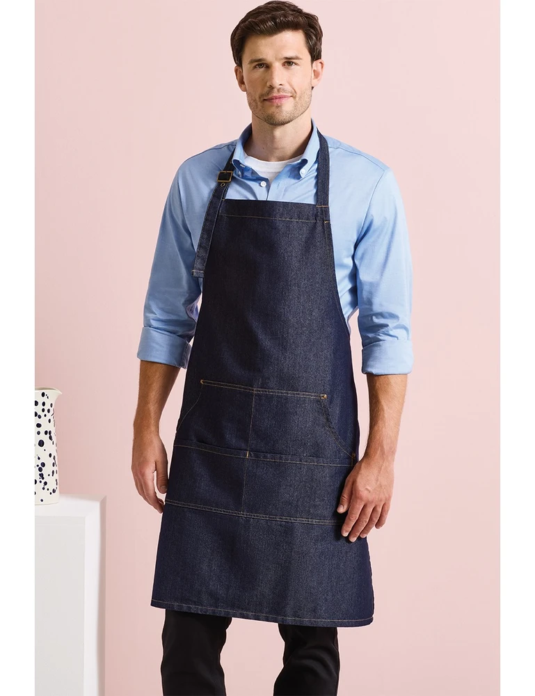 PR126 · Jeans Stitch Denim Bib Apron (72cm x 86cm)