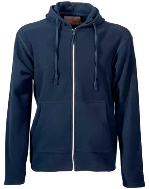 Men’s hoodie with zipper in 180 g/m² polar fleece