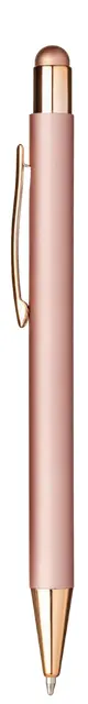 Rubberized aluminum click pen