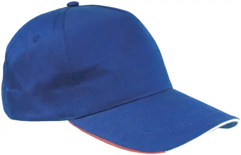 160 g/m² cotton, 5-panel baseball cap