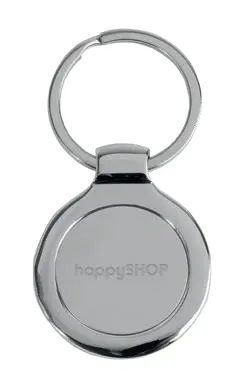 Round metal keyring