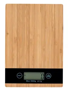 Digital bamboo kitchen scale