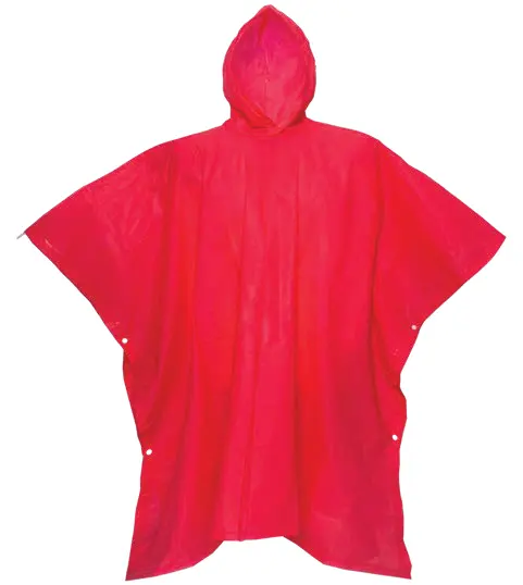 Waterproof poncho in recycled PEV A