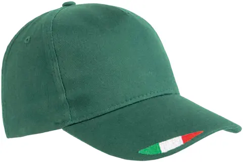 160 g/m² cotton, 5-panel baseball cap