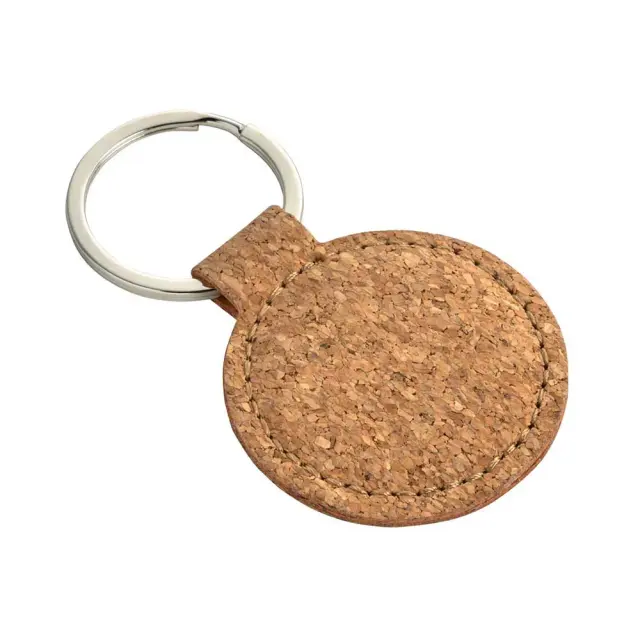 Round cork keyring