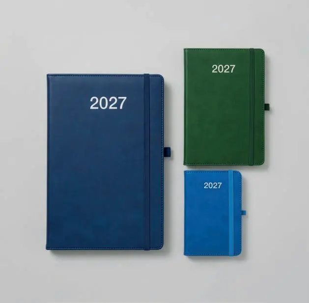Weekly diary 2027. Hard cover in heat-sealed