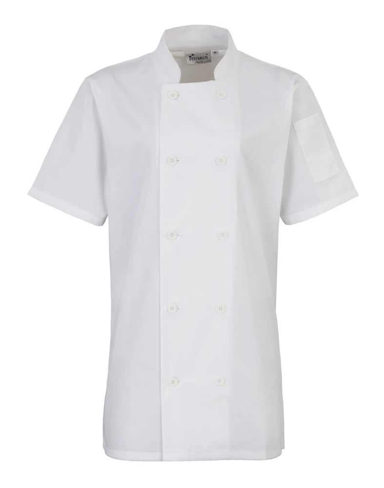 PR670 · Ladies' Short Sleeve Chef's Jacket