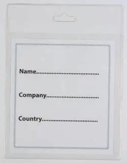 Clear PVC badge holder