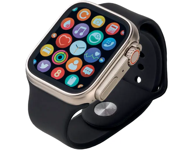 Fitness tracker with recycled thermo PU bracelet