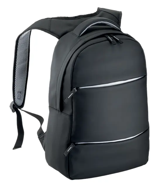 Laptop backpack (15”) in 600D polyester with water-resistant PU coating
