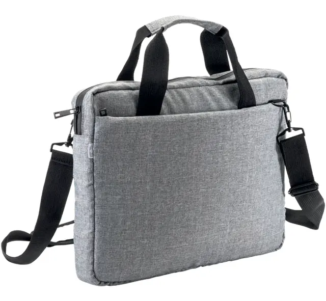 Laptop briefcase (15”) in recycled PET (R-PET) melange