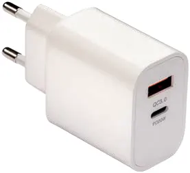 ABS fast-charging USB wall charger with 1